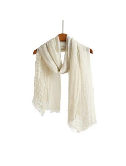 Lightweight Summer Scarf Shawl Wrap Linen Feel Scarves For Men And Women