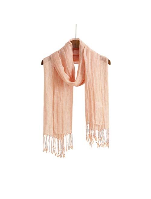 Lightweight Summer Scarf Shawl Wrap Linen Feel Scarves For Men And Women