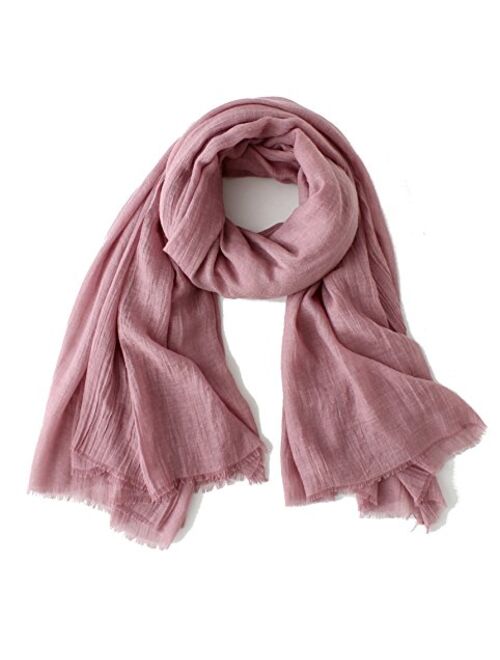 Lightweight Summer Scarf Shawl Wrap Linen Feel Scarves For Men And Women