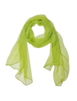 Wrapables Solid Color 100% Silk Long Scarf