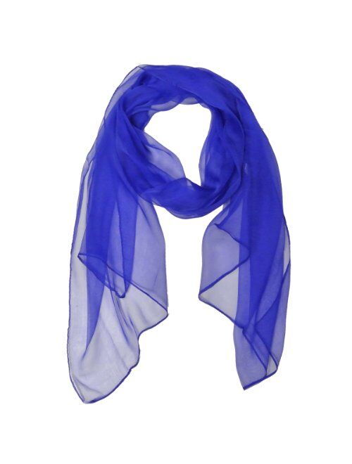 Wrapables Solid Color 100% Silk Long Scarf