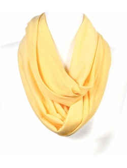 Scarfand's Super Soft Light Weight Solid Color Infinity Loop Scarf