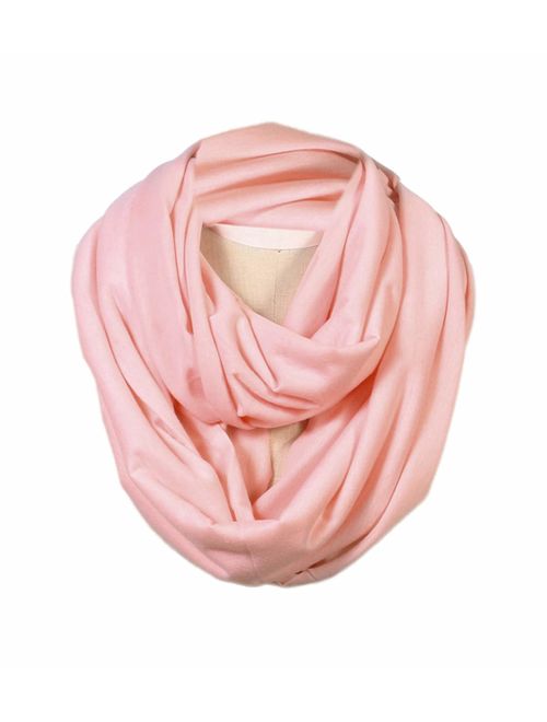 Scarfand's Super Soft Light Weight Solid Color Infinity Loop Scarf