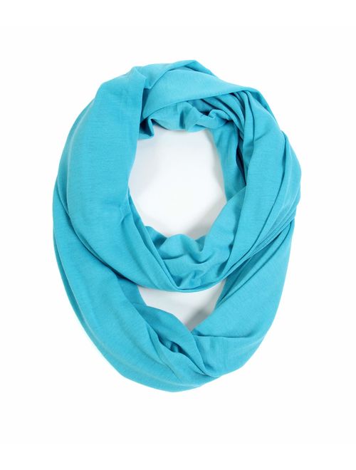 Scarfand's Super Soft Light Weight Solid Color Infinity Loop Scarf