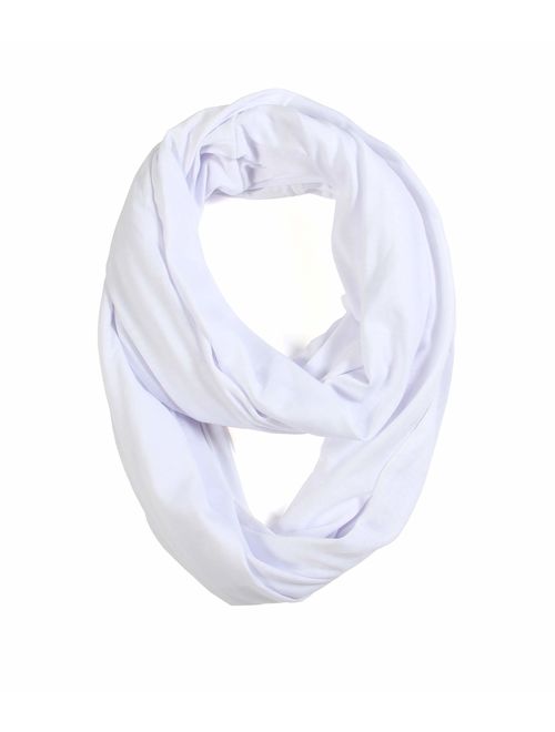 Scarfand's Super Soft Light Weight Solid Color Infinity Loop Scarf