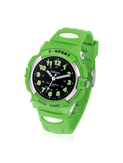 Kids Watch Analog, Child Quartz Wristwatch with for Kids Boys Girls Waterproof Time Teach Watches Rubber Band Analog Quartz Children Sport Outdoor Boys Kids Wrist Watches