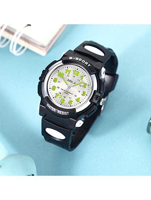 Kids Watch Analog, Child Quartz Wristwatch with for Kids Boys Girls Waterproof Time Teach Watches Rubber Band Analog Quartz Children Sport Outdoor Boys Kids Wrist Watches