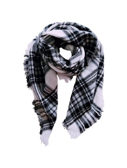 Jastore Kids Girls Boys Stylish Grid Warm Blanket Scarf Gorgeous Wrap Shawl