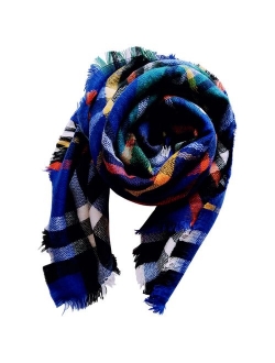 Jastore Kids Girls Boys Stylish Grid Warm Blanket Scarf Gorgeous Wrap Shawl