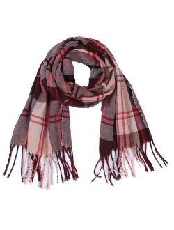 Agio Kids Scarf Warm Shawls Scarves Parent-child Scarf Womens Plaid Scarfs Small