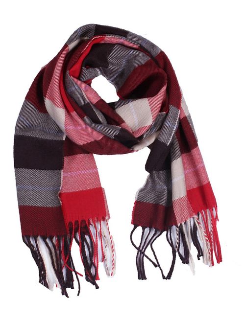 Wander Agio Kids Scarf Warm Shawls Scarves Parent-child Scarf Womens Plaid Scarfs Small