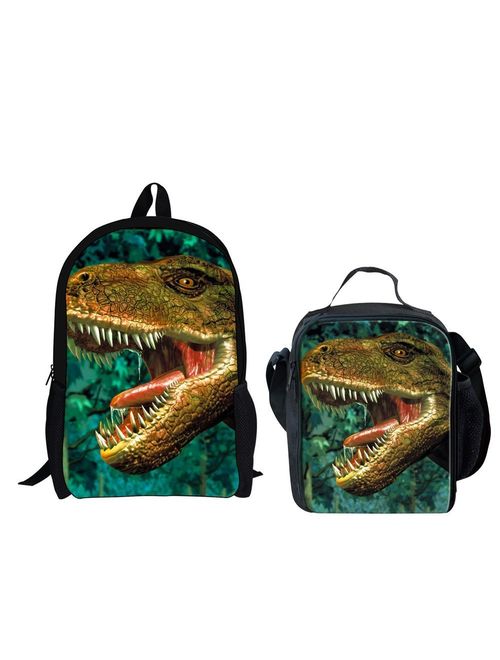 HUGS IDEA Cool 3D Animals Children School Book Bag Kids Printing Backpacks