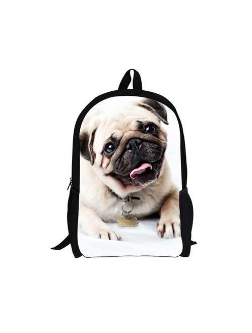 HUGS IDEA Cool 3D Animals Children School Book Bag Kids Printing Backpacks