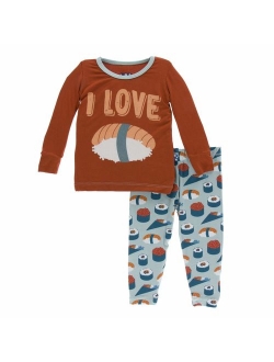 KicKee Pants Print Short Sleeve Pajama Set