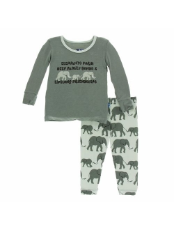 KicKee Pants Print Short Sleeve Pajama Set