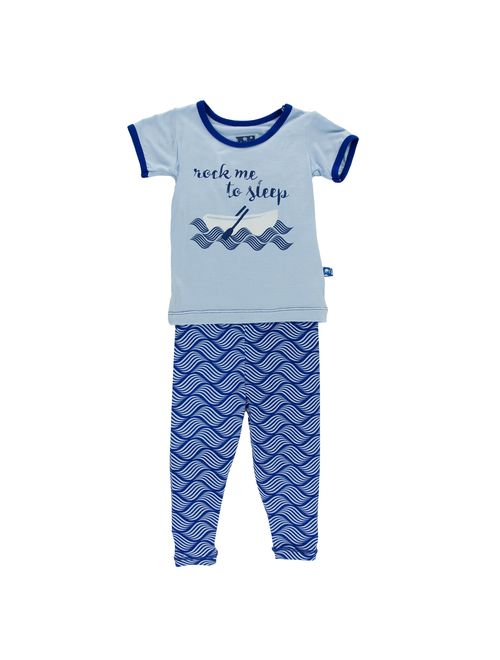 KicKee Pants Print Short Sleeve Pajama Set