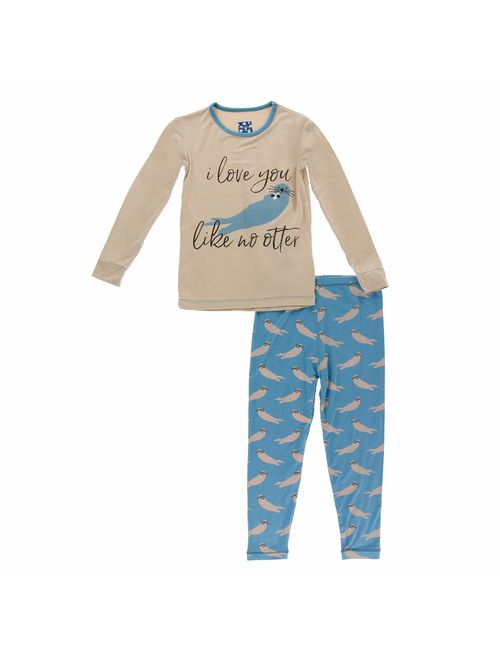 KicKee Pants Print Short Sleeve Pajama Set