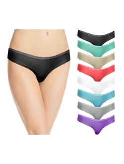 Cotton Whisper Womens Cotton 8 Pack Thongs G-String Briefs