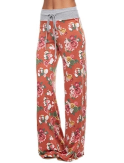 Marilyn & Main Women's Comfy Soft Stretch Floral Polka Dot Pajama Pants