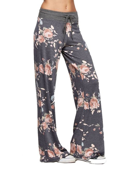 Marilyn & Main Women's Comfy Soft Stretch Floral Polka Dot Pajama Pants