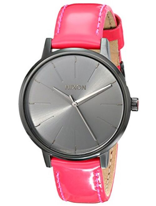 Nixon Kensington Leather Casual Designer Women's Watch (37mm. Leather Band)