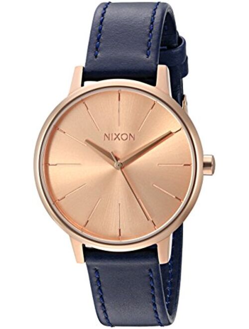 Nixon Kensington Leather Casual Designer Women's Watch (37mm. Leather Band)