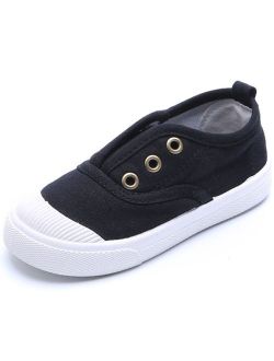 Baby's Boy's Girl's Canvas Light Weight Slip-On Loafer Casual Running Sneakers