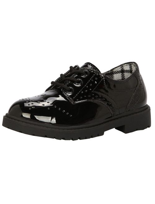 black and white oxford school girl shoes