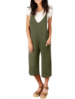 Spadehill Women's Casual Loose Fit Jumpsuit with Pocket