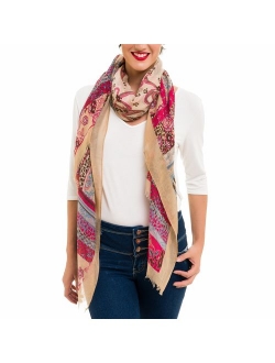 Scarf for Women Lightweight Paisley Fashion for Fall Winter Scarves Shawl Wrap