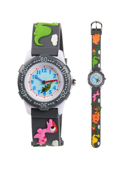 Venhoo Kids Unicorn Watches 3D Cute Cartoon Waterproof Silicone Children Toddler Wrist Watch Time Teacher Birthday Gift for 3-10 Year Girls Little Child