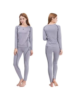 FITEXTREME Womens MAXHEAT Fleece Lined Performance Long Johns Thermal Underwear