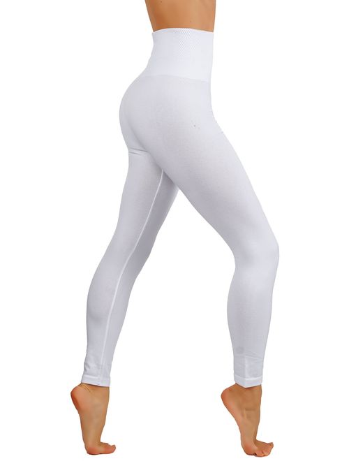 CODEFIT Yoga Fleece Leggings Winter High Waist Tummy Control Pants