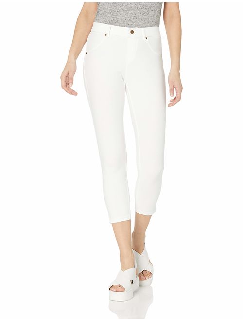 HUE Women's Essential Denim Jean Capri Leggings, Assorted