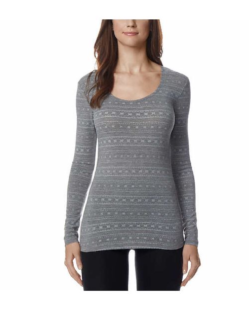 32 Degrees 32Degrees Women's Heat Scoop Neck Thermal Top