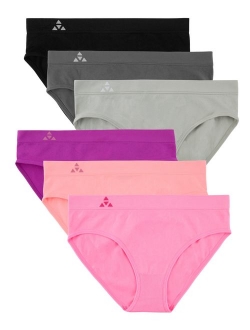 Balanced Tech Women's 6 Pack Seamless Hipster Brief Bikini Panties