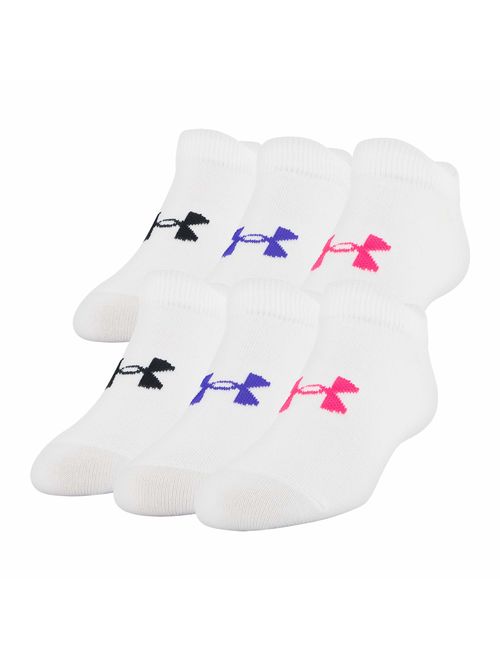 Under Armour Youth Essential 2.0 No Show Socks, 6-Pairs