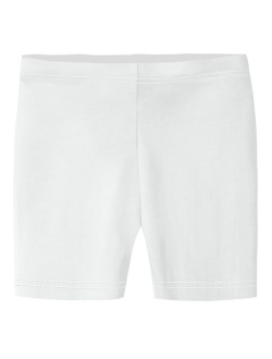 City Threads Girls' 100% Cotton Bike Shorts for Sports, School Uniform, or Under Skirts Made in USA