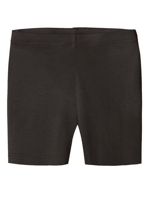 City Threads Girls' 100% Cotton Bike Shorts for Sports, School Uniform, or Under Skirts Made in USA