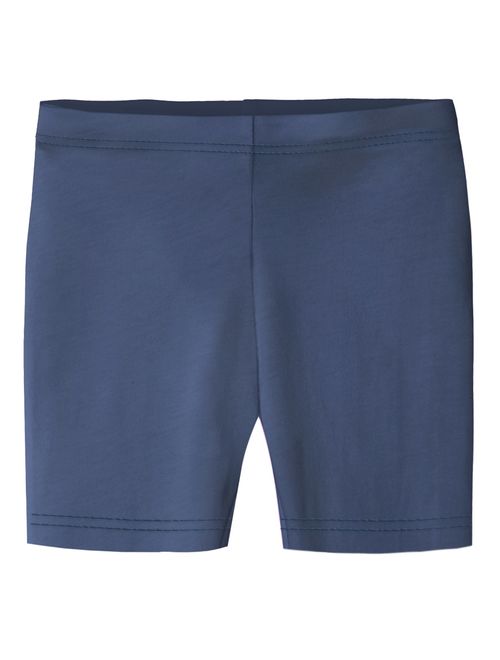 City Threads Girls' 100% Cotton Bike Shorts for Sports, School Uniform, or Under Skirts Made in USA