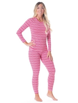 Thermal Underwear for Women (Long Johns Thermals Set) Shirt & Pants, Base Layer w/Leggings/Bottoms Ski/Extreme Cold