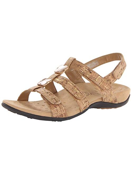 Vionic Women's Rest Amber Backstrap Adjustable Sandals with Concealed Orthotic Arch Support