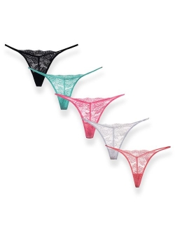 Moxeay Sexy G-String Thong Panty Underwear Pack of 5