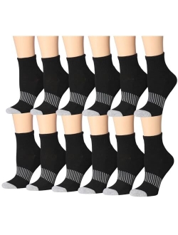 Tipi Toe Women's 12-Pairs Low Cut Athletic Sport Peformance Socks