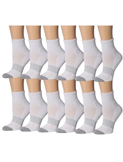 Tipi Toe Women's 12-Pairs Low Cut Athletic Sport Peformance Socks