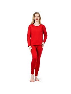 HEROBIKER Thermal Underwear Women Ultra-Soft Set Base Layer Top & Bottom Long Johns with Fleece Lined Winter