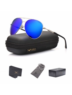 Men Aviator Sunglasses Polarized Women - UV 400 with case 60MM