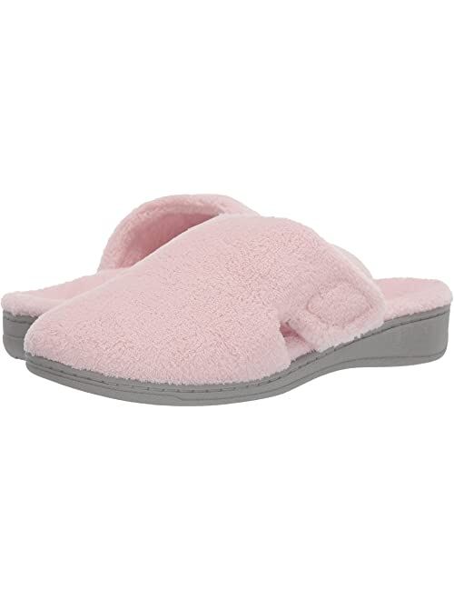 Vionic Women’s Gemma Mule Comfortable Spa House Slippers that include Three-Zone Comfort with Orthotic Insole Arch Support