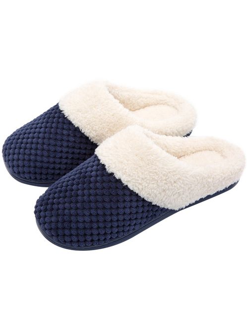 Women's Comfort Coral Fleece Memory Foam Slippers