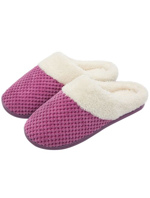 Women's Comfort Coral Fleece Memory Foam Slippers